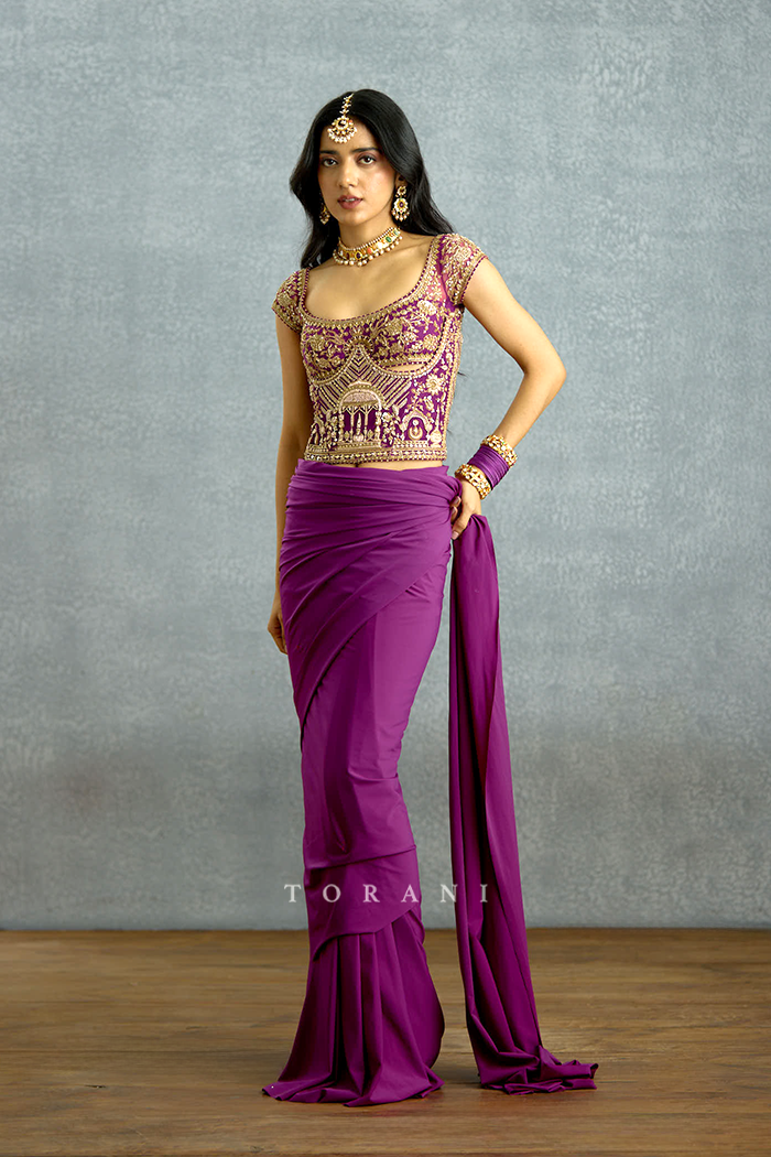 Banafsha Pranitha Saree Set