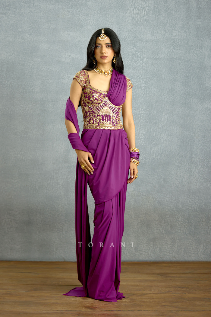 Banafsha Pranitha Saree Set