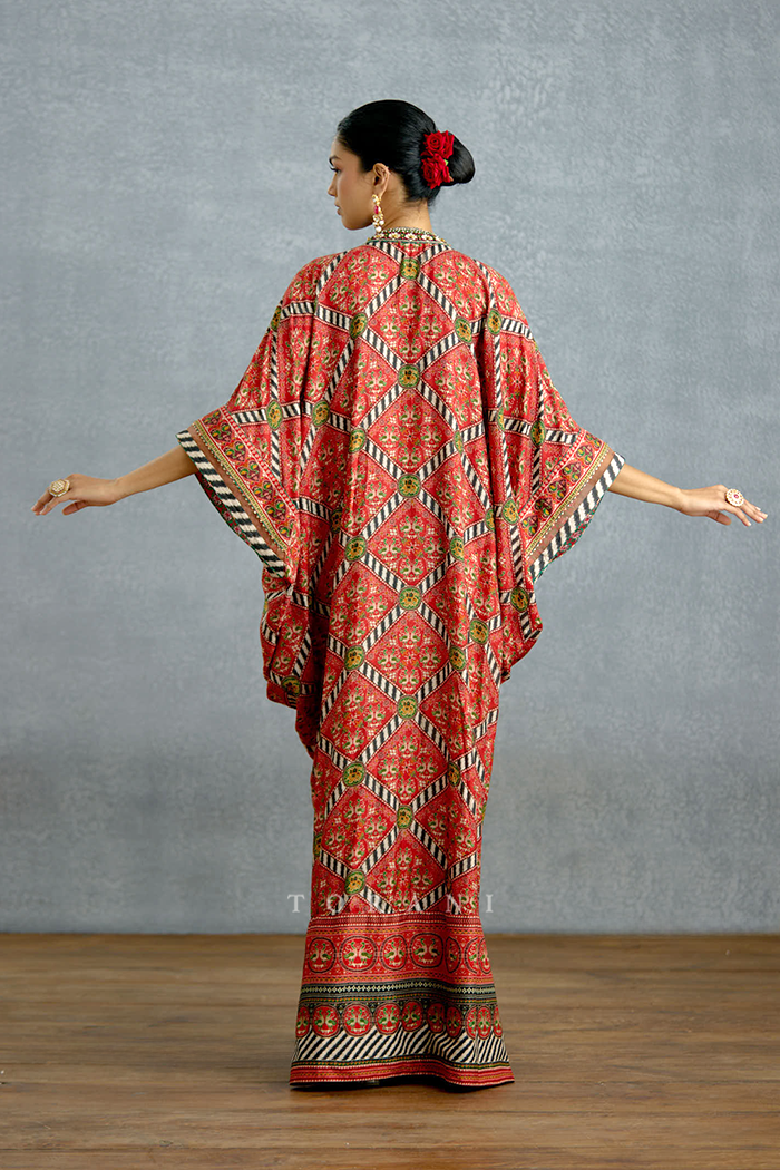 Raktika Patola Kaftan Set