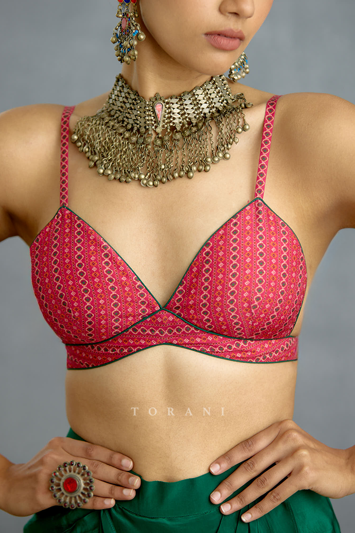Harit Rasa Patola Bralette