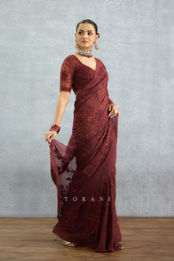 Laalima Pankhuri Saree