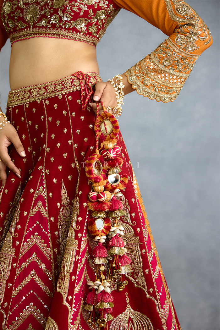 Zehra Zafrani Misba Lehenga Set