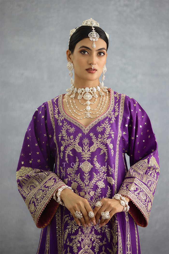 Banafsha Aqeela Kurta Set