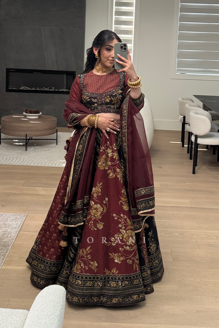 Komal Sangha in our Gulnar Khurshid Lehenga Set