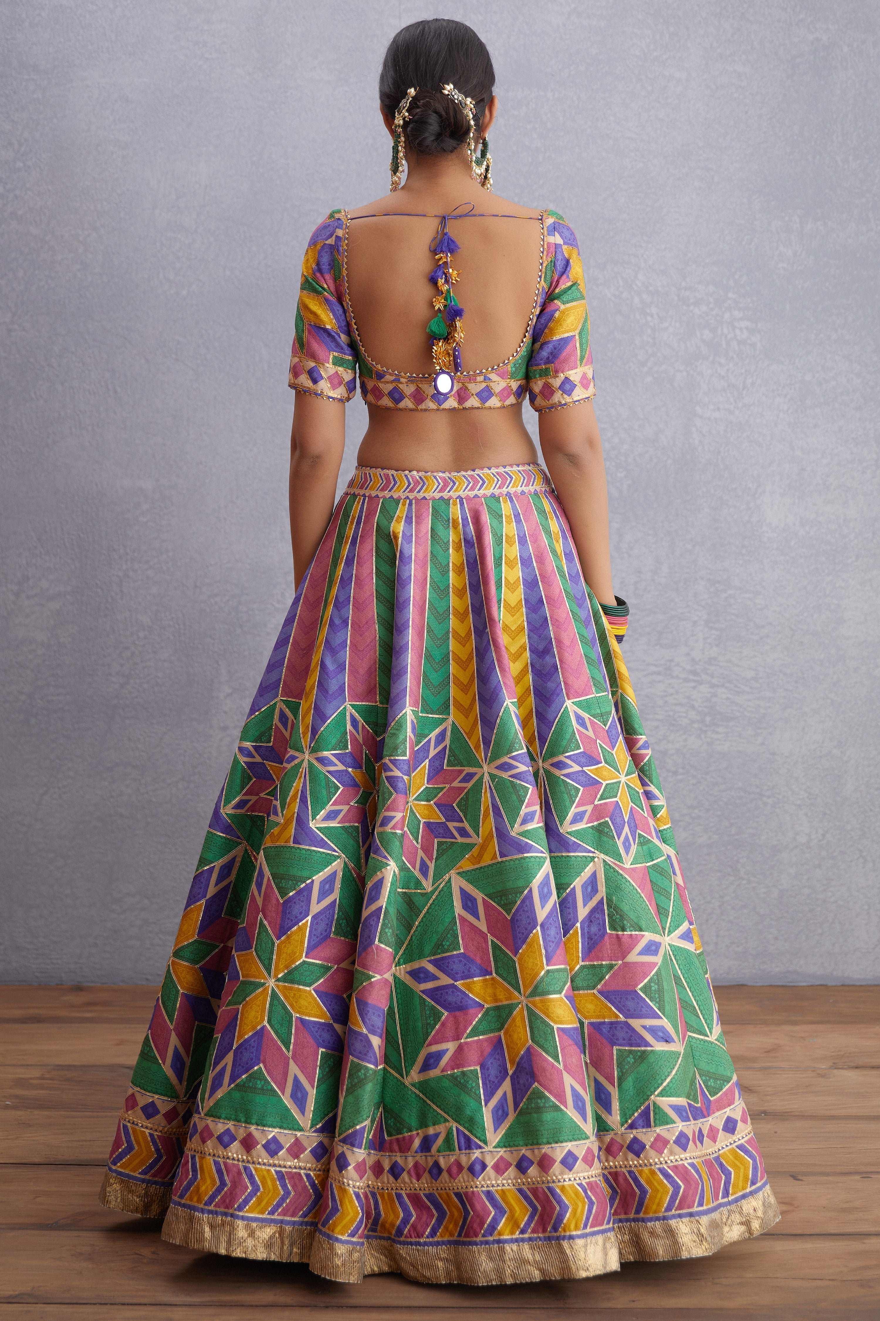 SALE - Navratan Shamiyana Lehenga & Blouse
