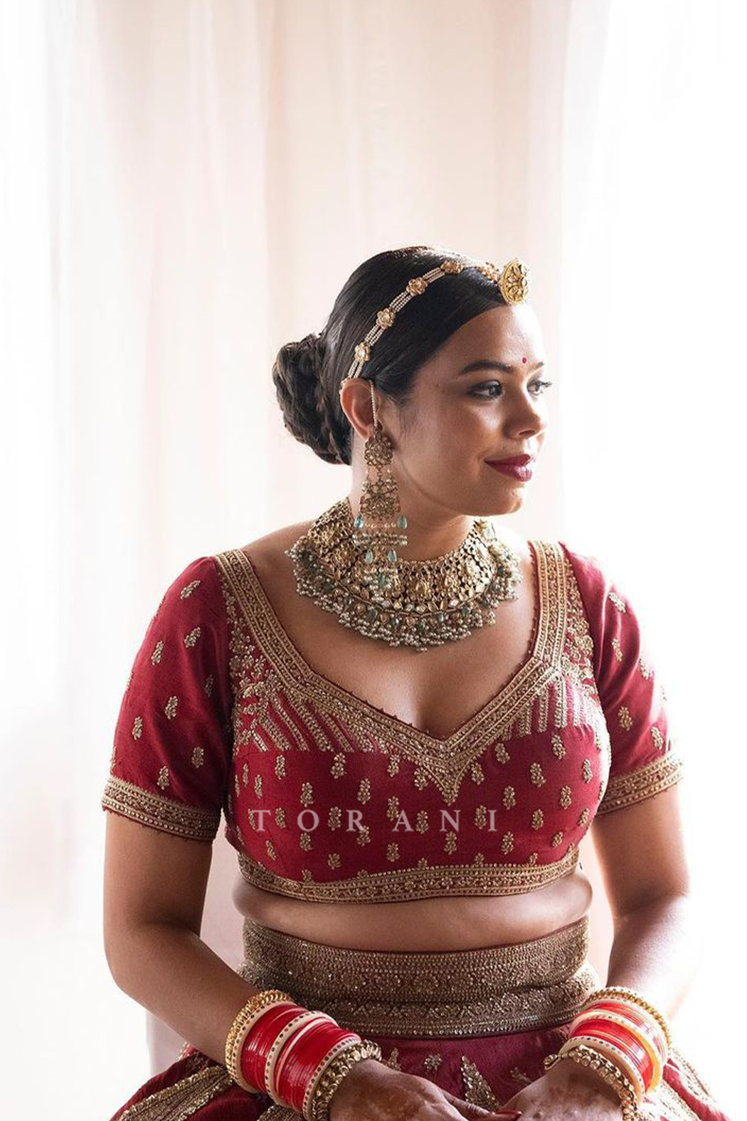 Meghna Sharma in our Custom Bridal Lehenga Set