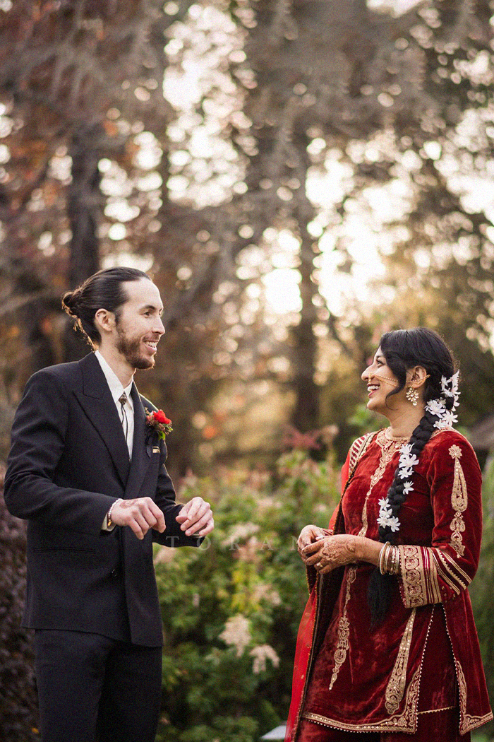 Hana in our Sindoori Yoshita Makhmal Kurta Set