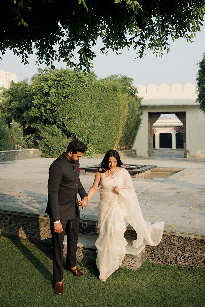 NIKITA MALVIYA IN OUR CUSTOM SWETAH YUVANI SAREE SET