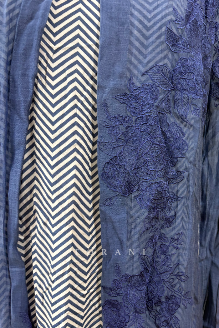 SALE - Neeli Chanderi Kurta