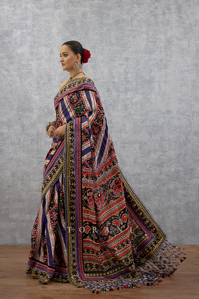 Mura Raktangi Sanjh Saree