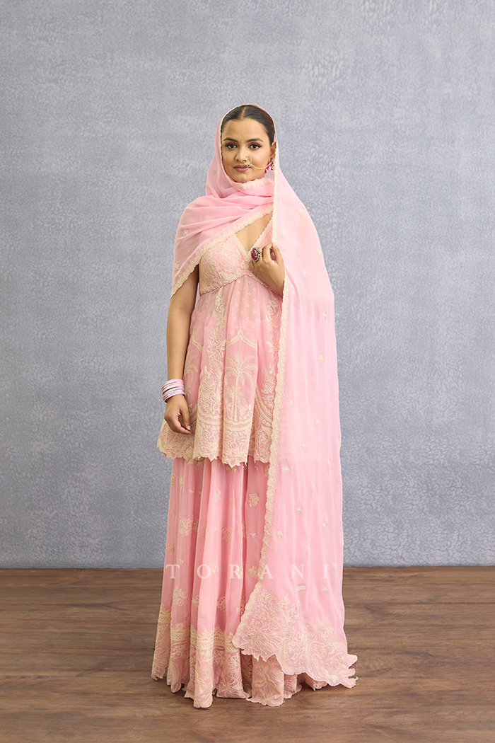 Gulaban Bhanavi Sharara Set