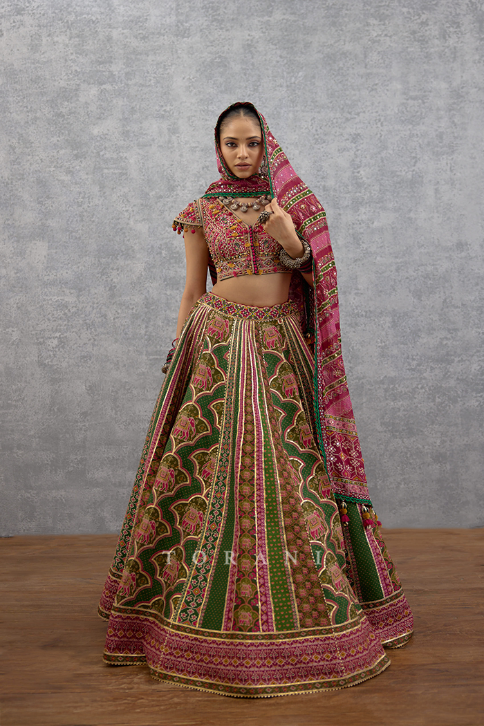 Rangili Harit Shukr Lehenga Set