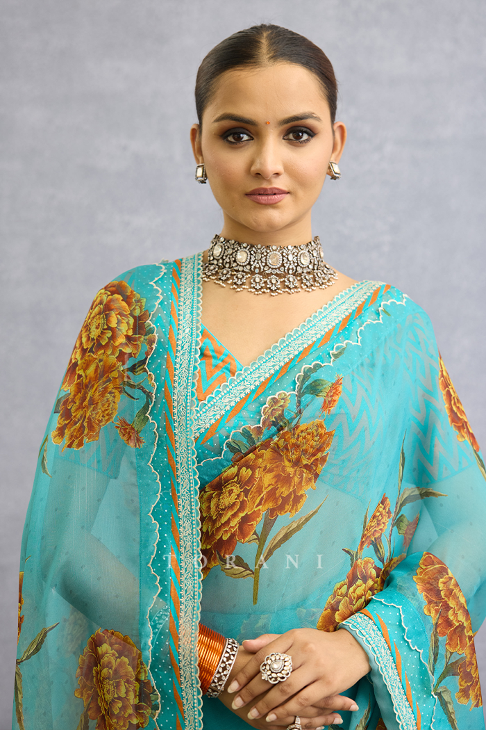 Firoza Raasika Saree