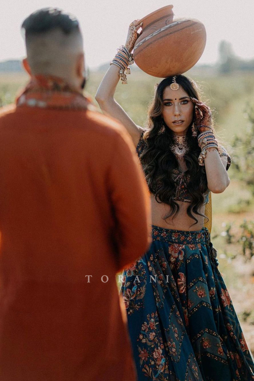 Sharon in our Neelam Nandini Lehenga Set