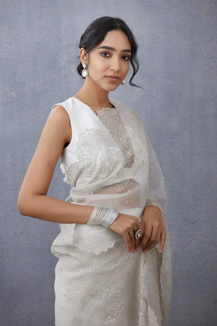 Deepika Padukone in our Swetah Farrin Saree Set