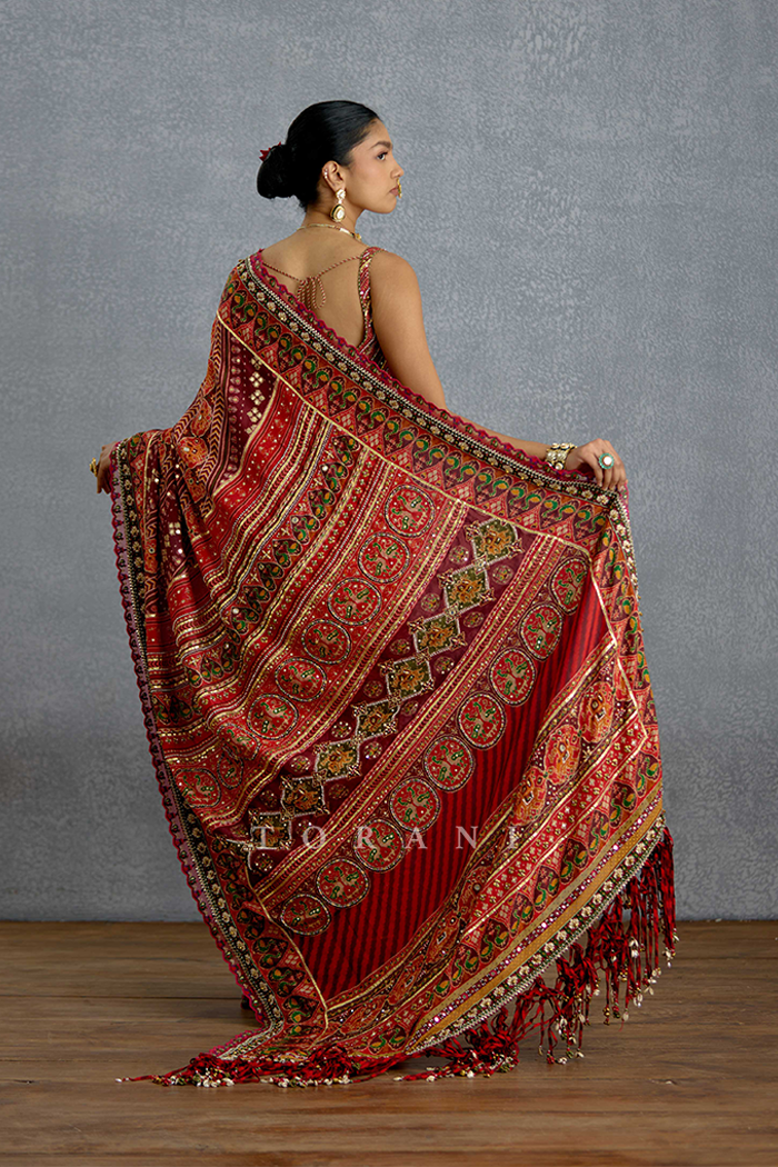 Chitrita Jinal Mirali Saree