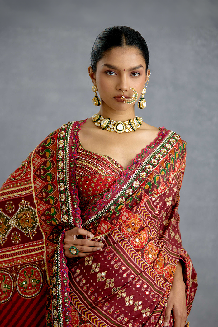 Chitrita Jinal Mirali Saree