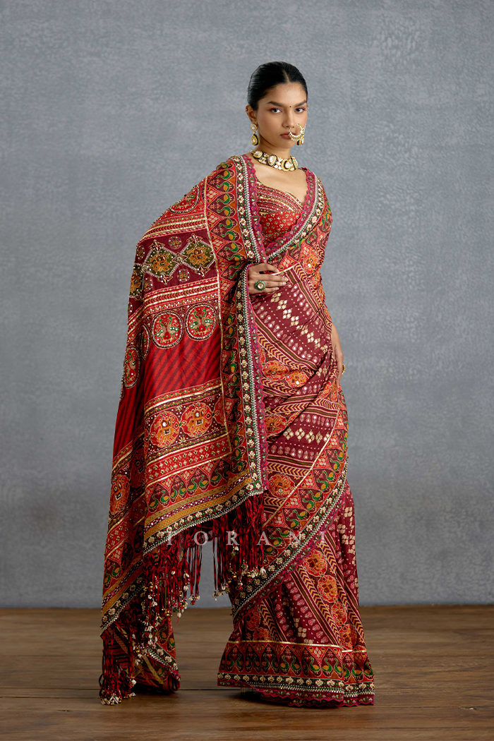 Chitrita Jinal Mirali Saree