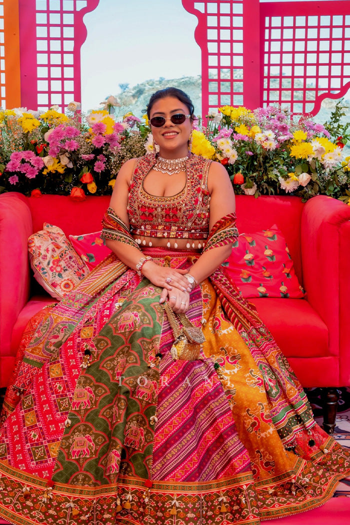 Saloni Jain in our Rangili Meenakshi Lehenga Set