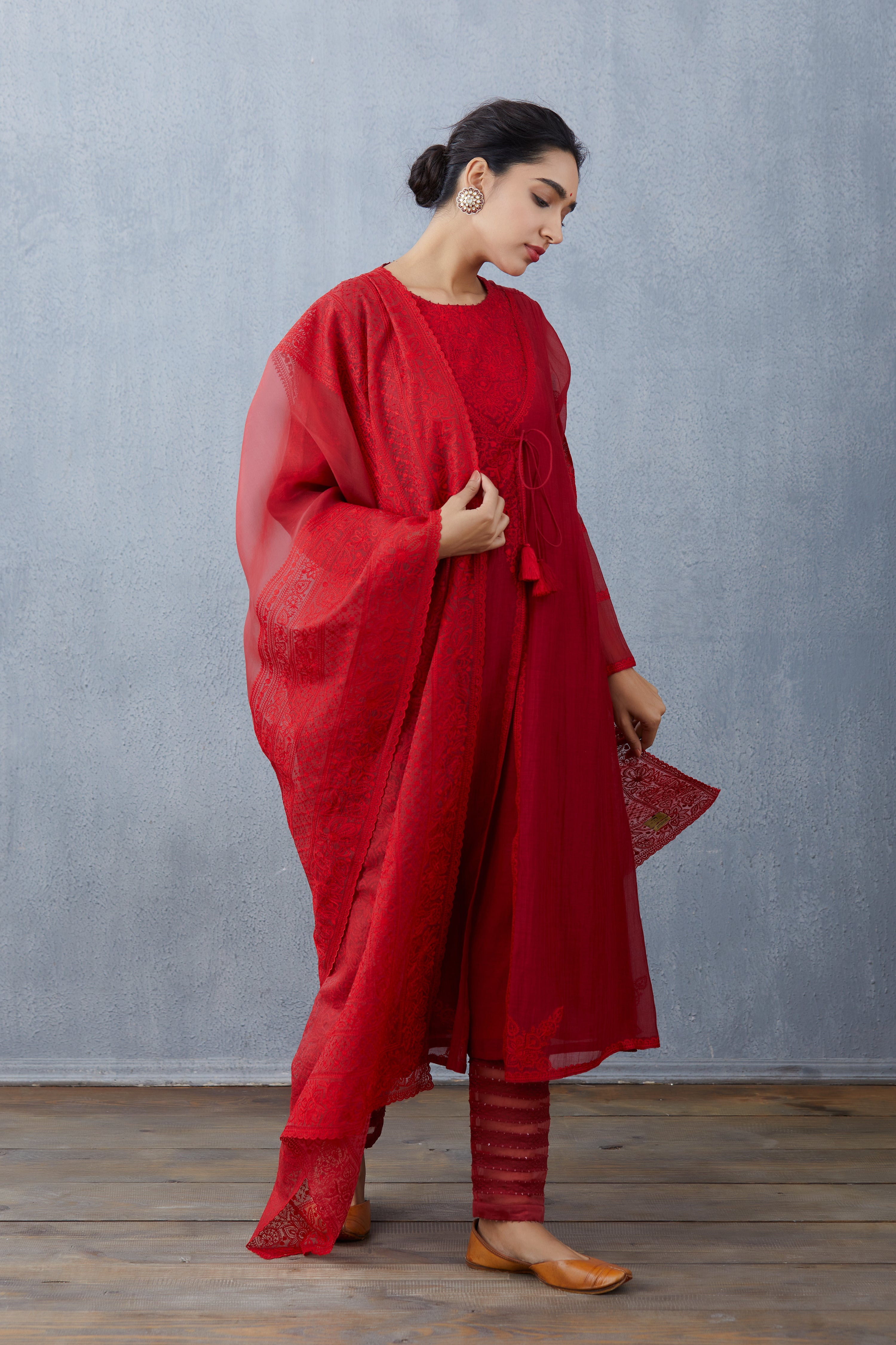 Surkh Kiyah Kurta Set