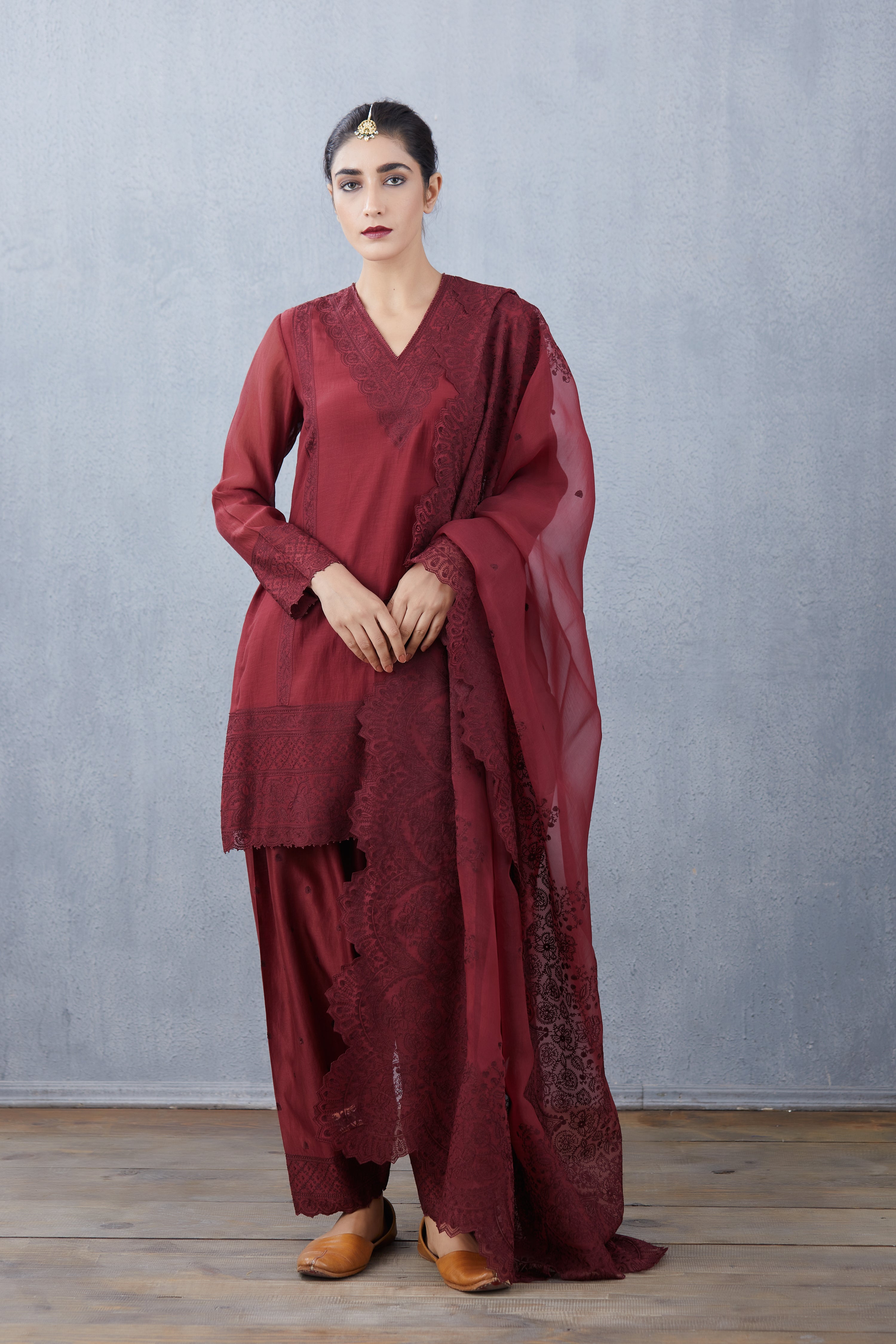 Mahagony Sloka Kurta Set