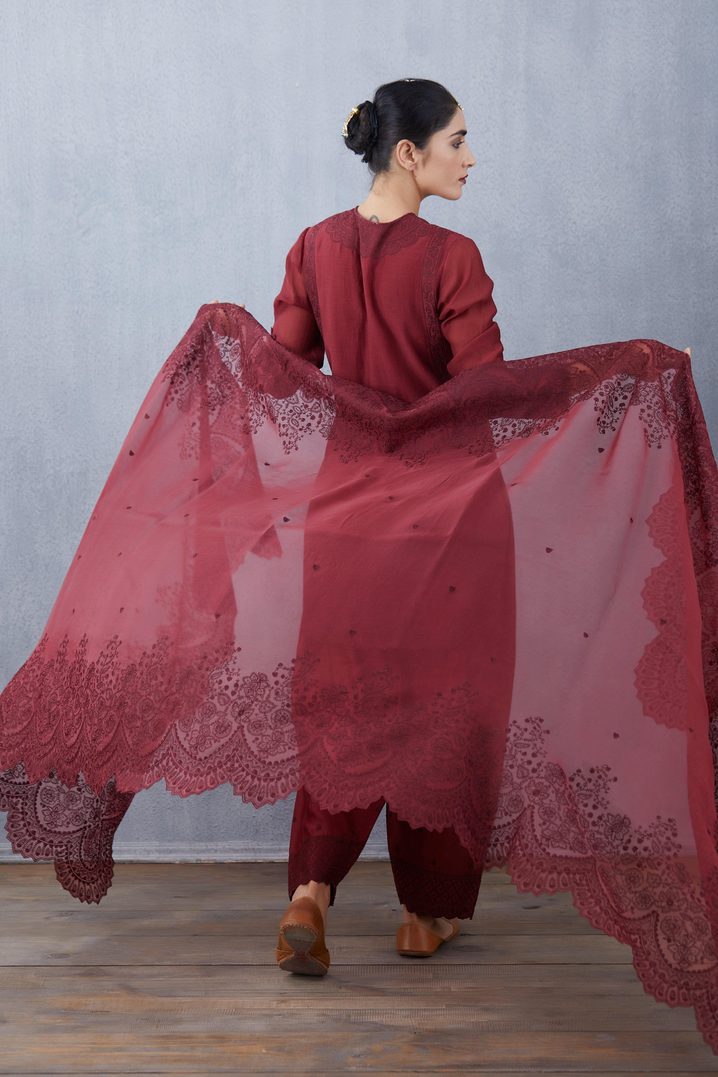 Mahagony Sloka Kurta Set