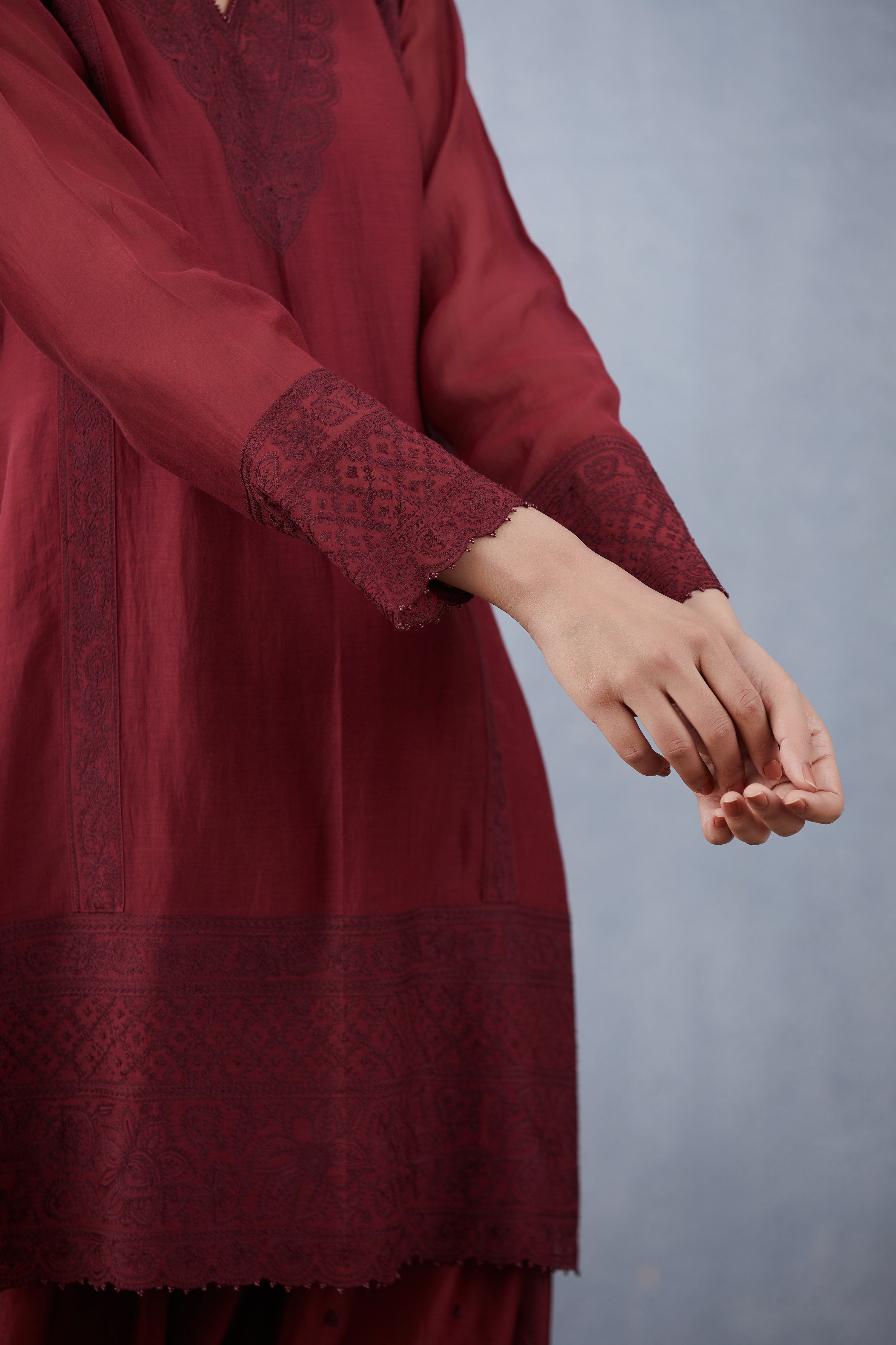 Mahagony Sloka Kurta Set