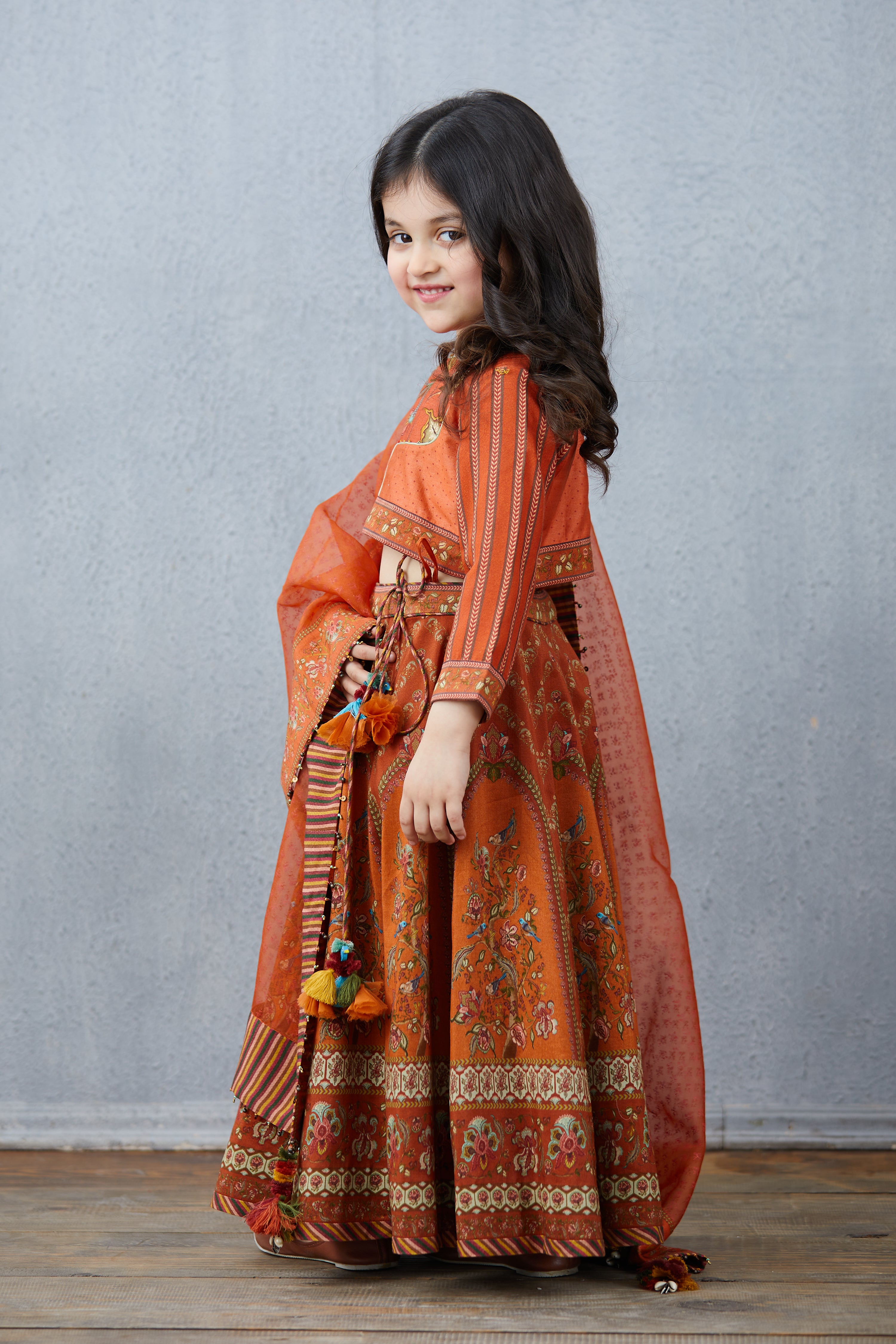 Narangi Sibani Lehenga Set