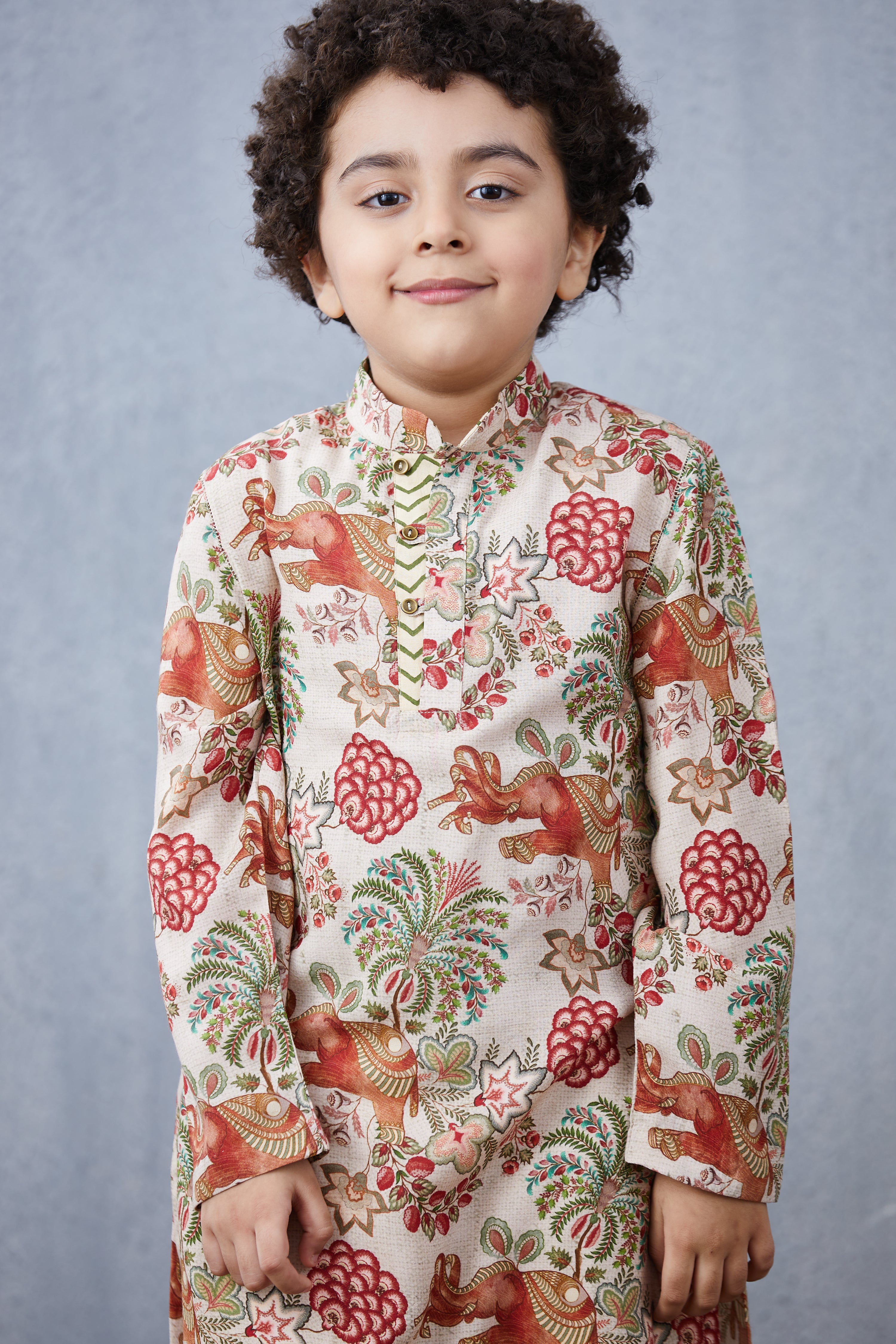 Ecru Airavata Kurta Set