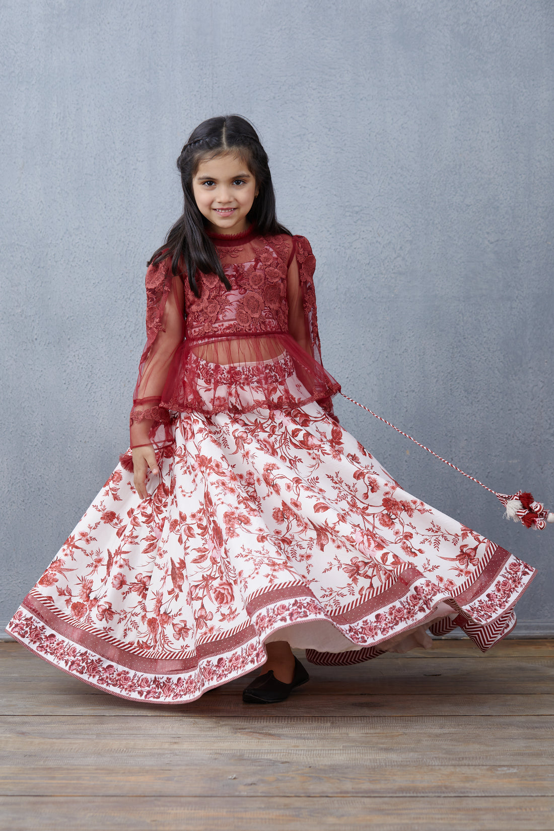 Bhuri Gauraiya Poulami Lehenga Set