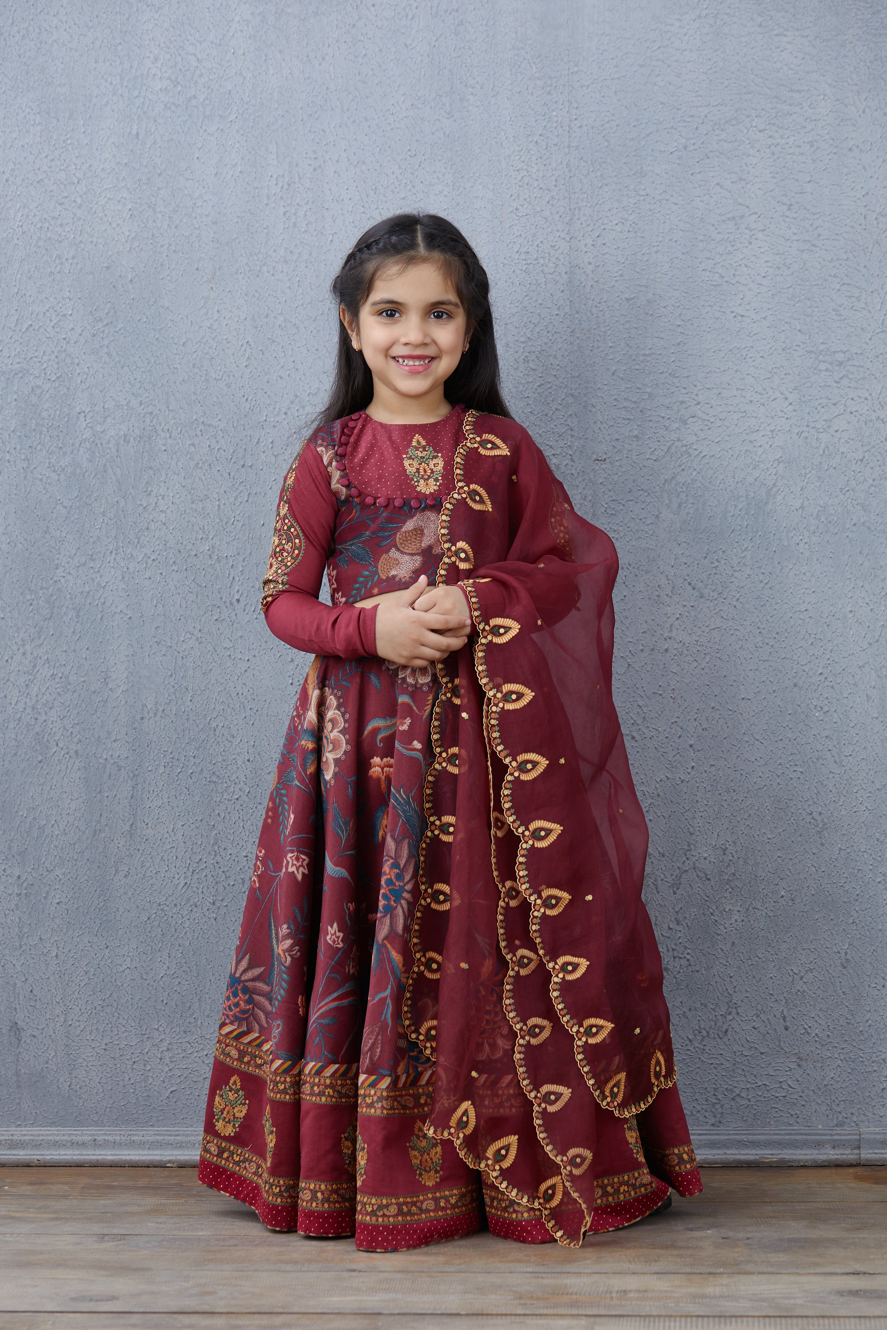 Bhura Anardana Lehenga Set