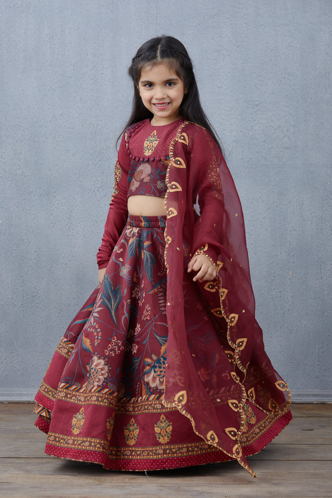 Bhura Anardana Lehenga Set