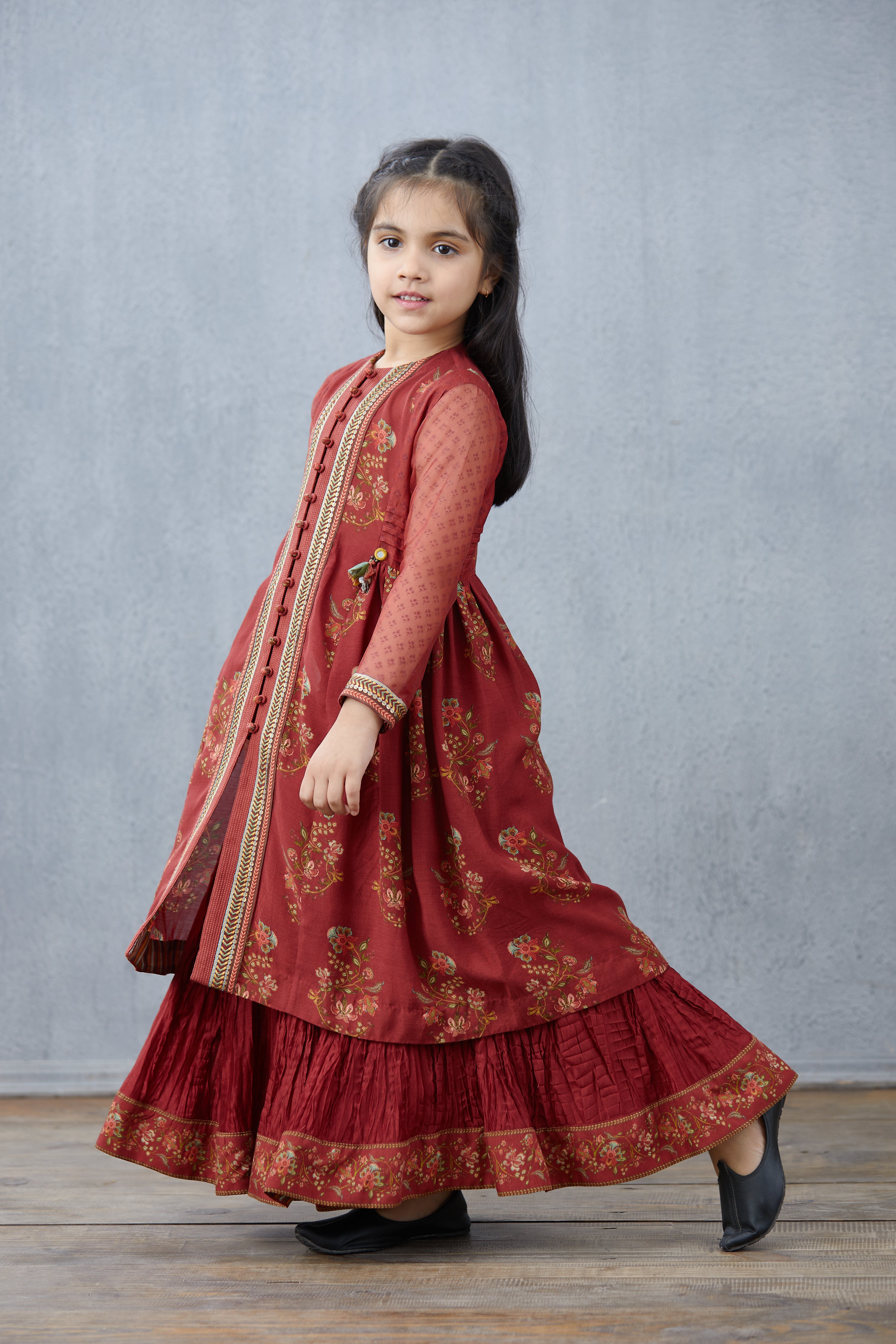 Gudhal Kasturi Kurta Set