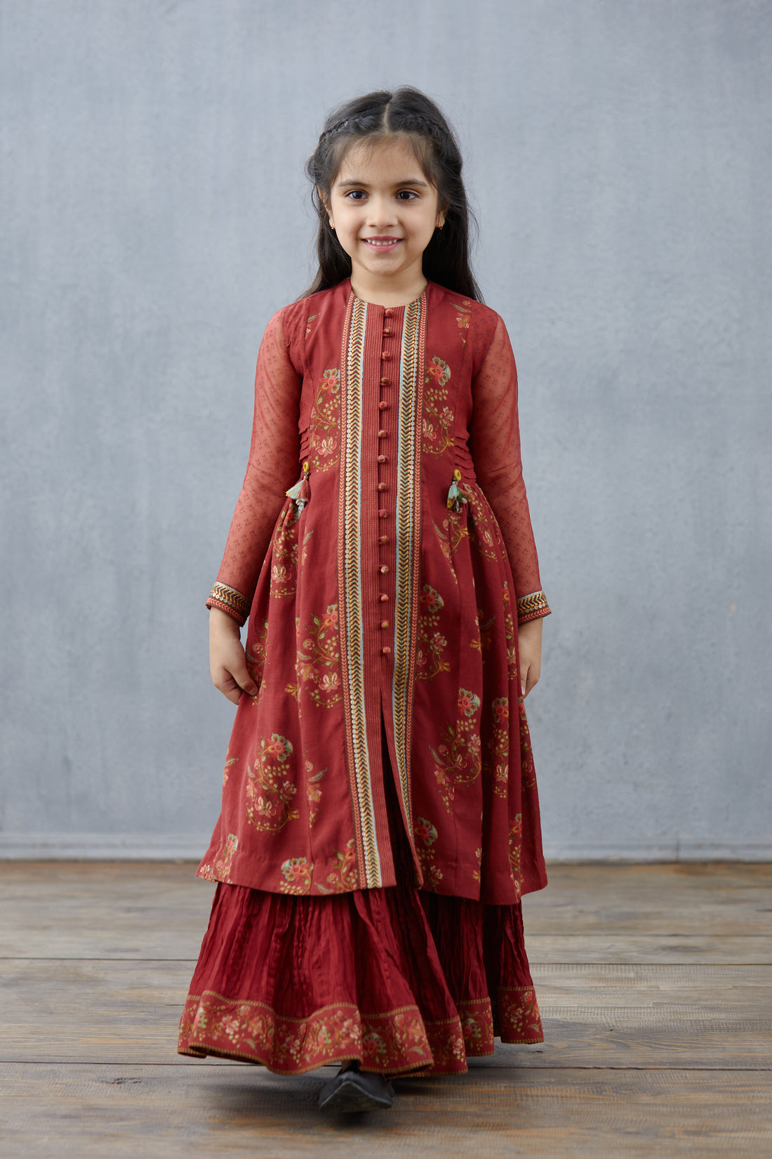 Gudhal Kasturi Kurta Set