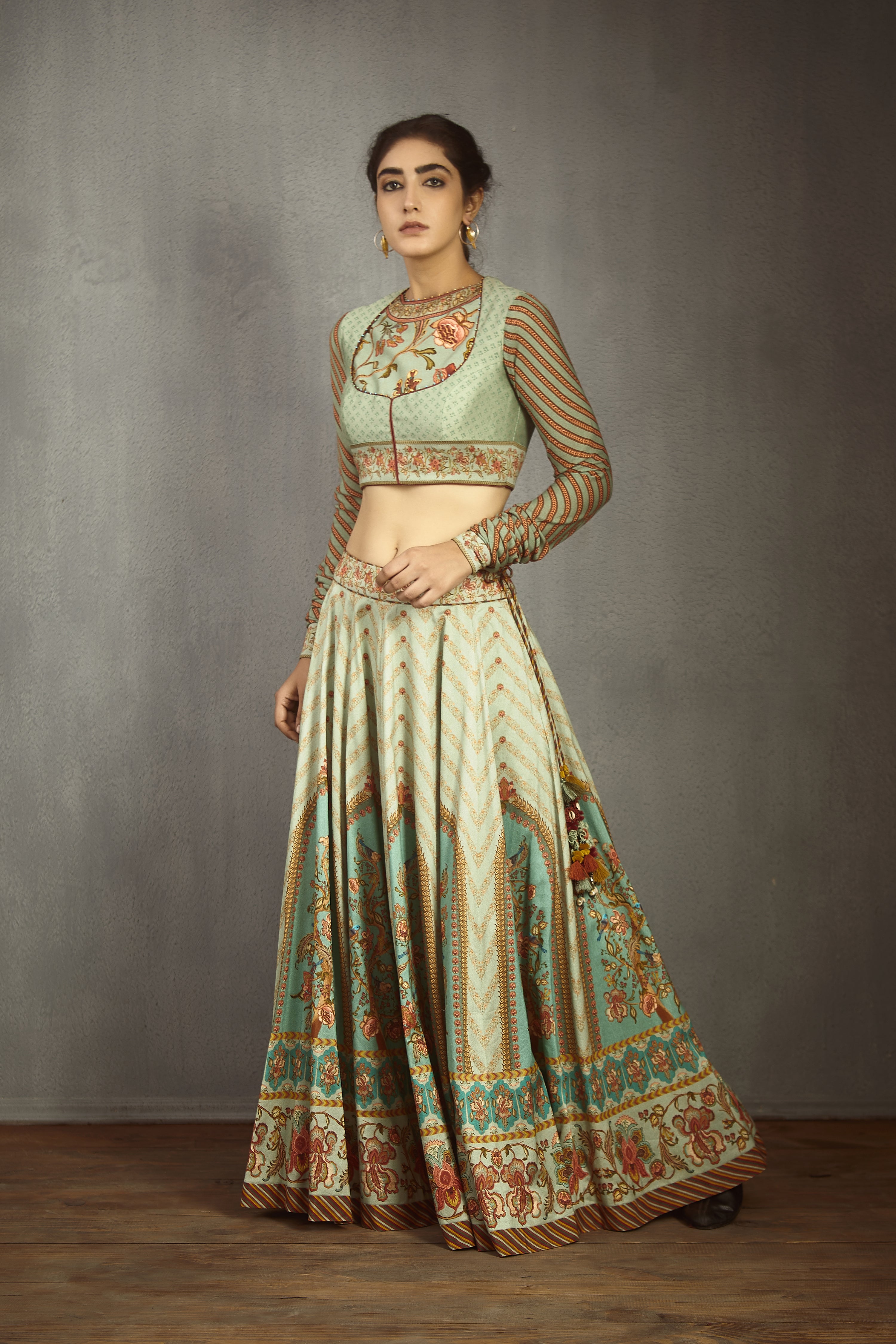 Teena Rathore In Our Champa Temple Kali Sibani Lehenga Set