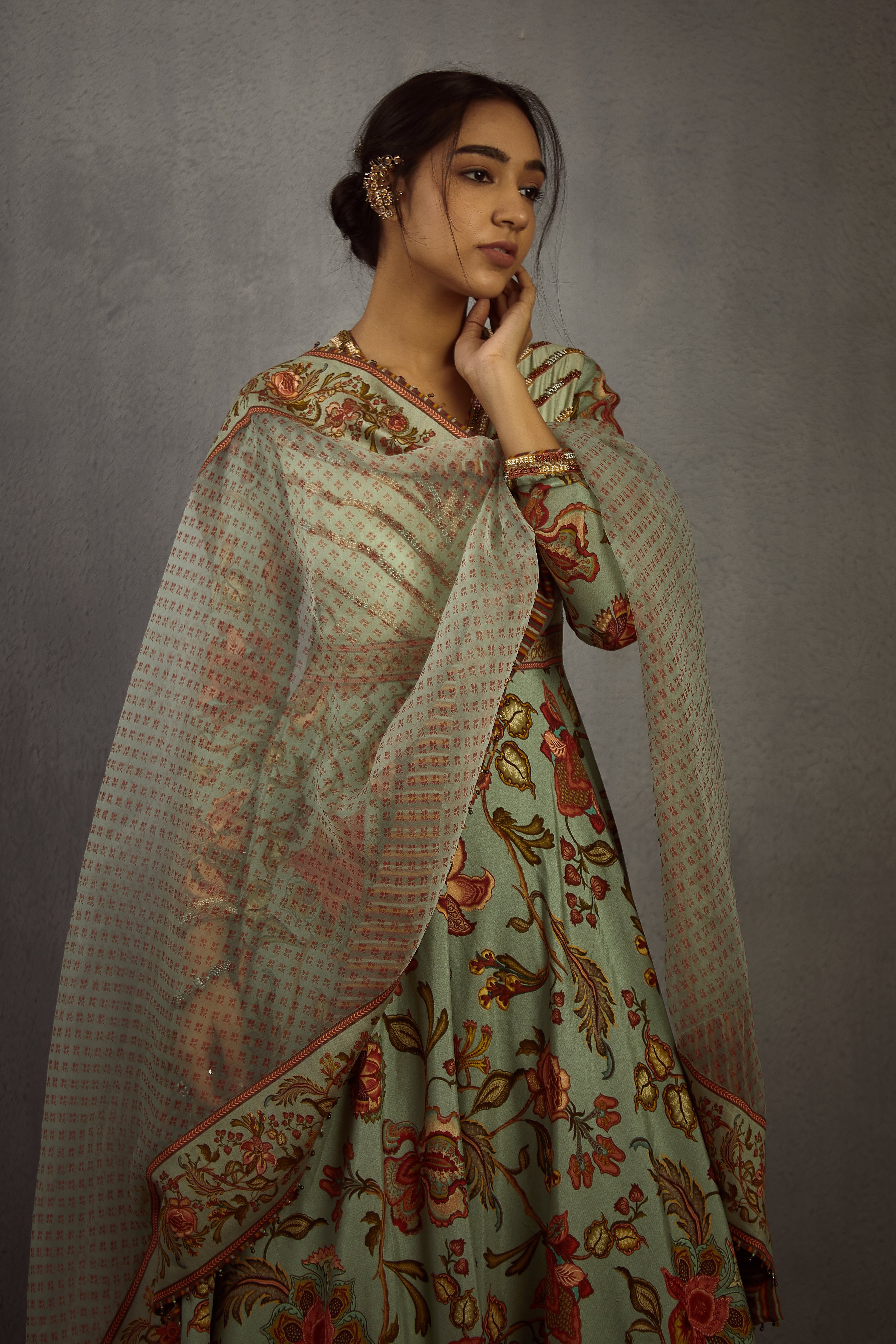 Champa Mastani Anarkali Set