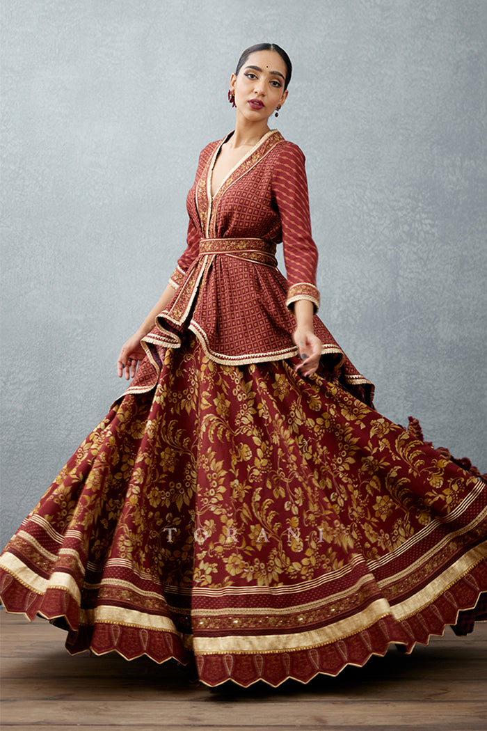 Gulnar Afsoon Lehenga Set