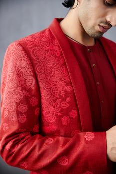 Surkh Shehzaad Sherwani Set