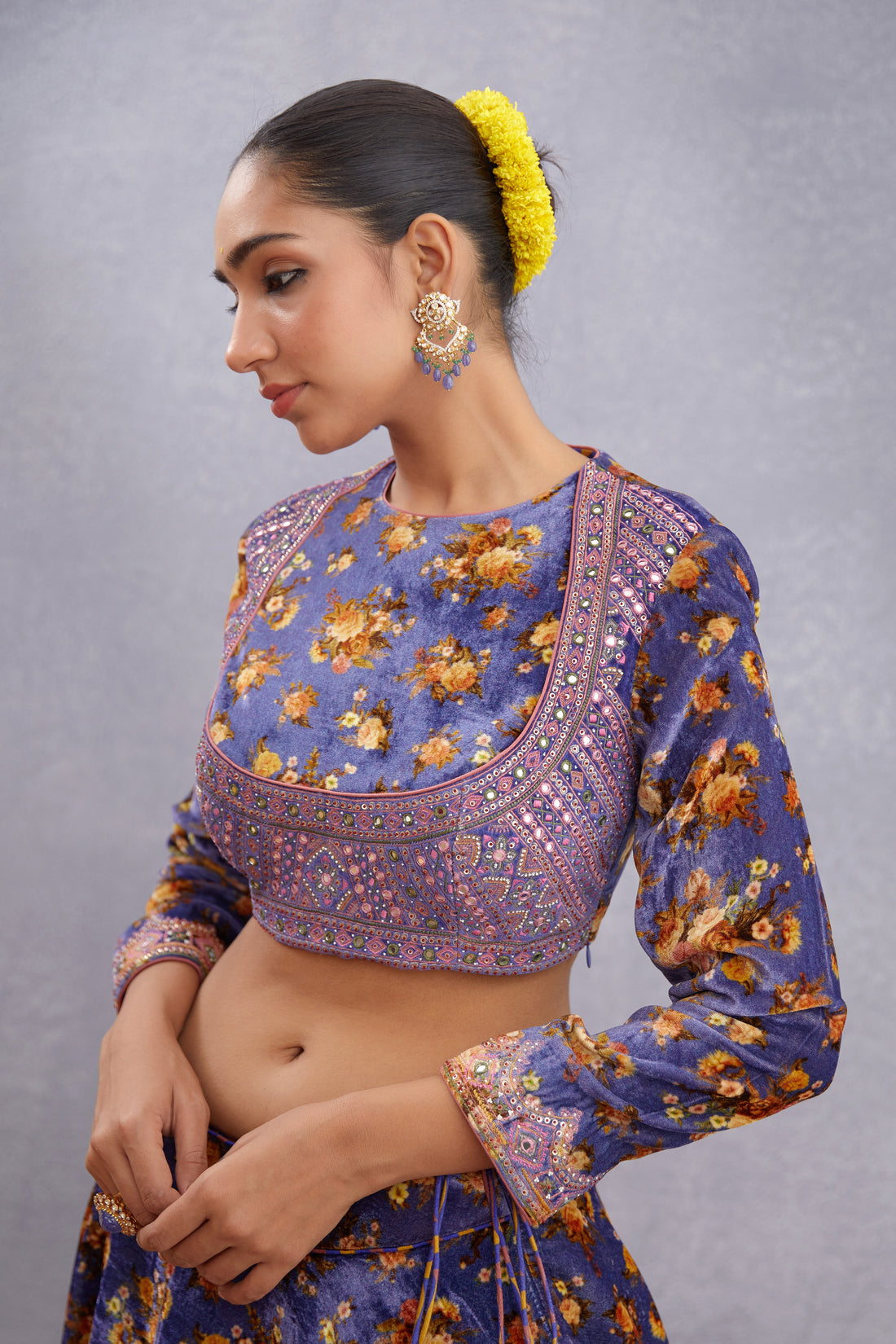 Jamuni Makhmal Kiranpreet Blouse