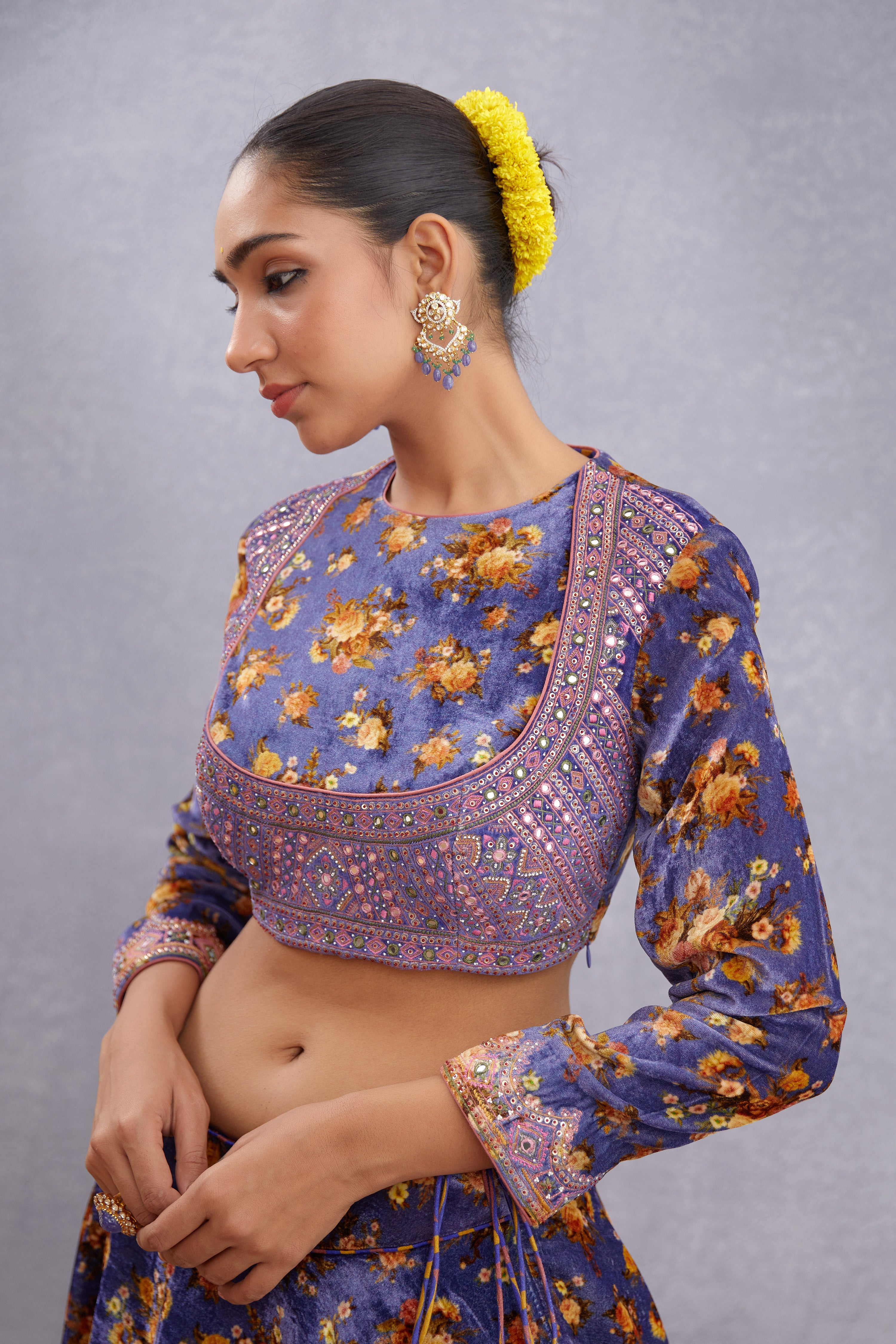 Jamuni Makhmal Kiranpreet Blouse