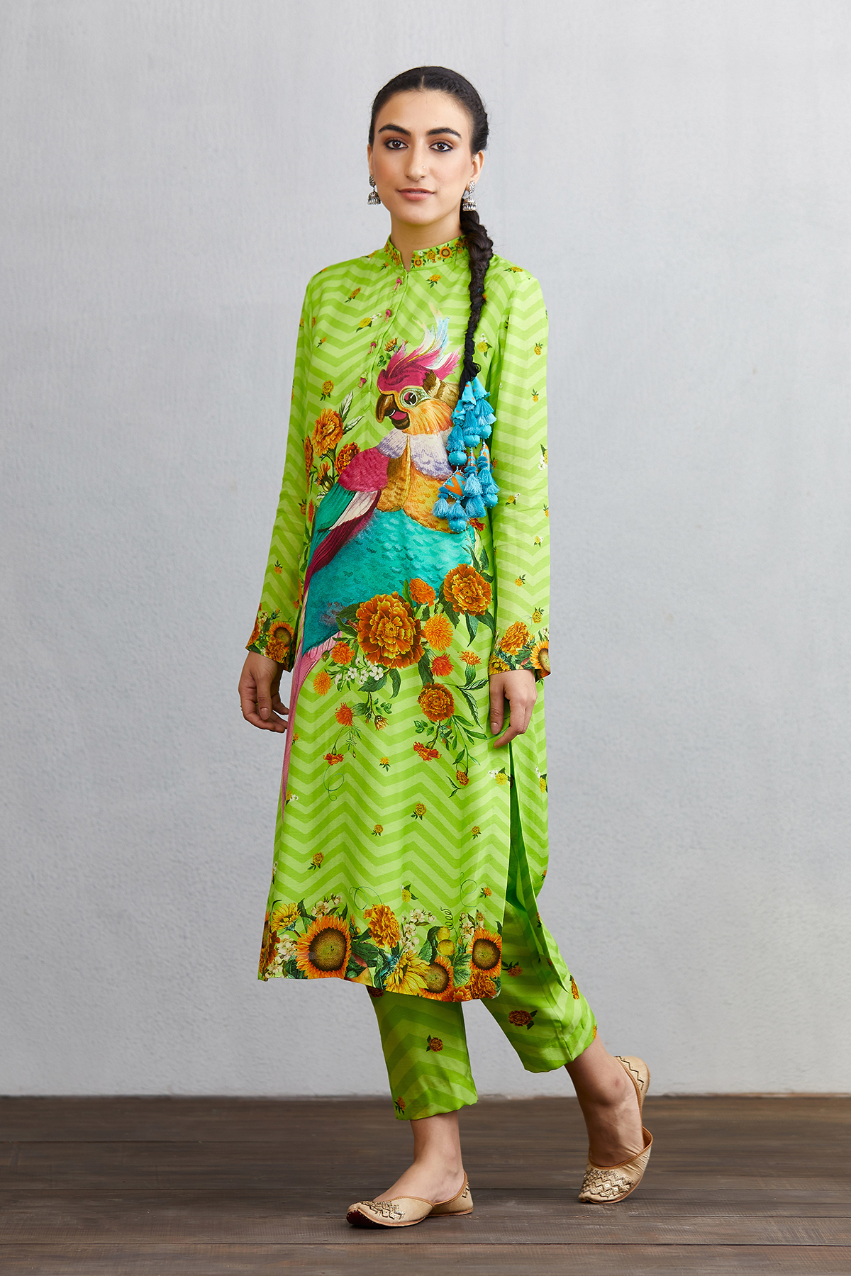 Angoori Hiraman Tota Co-ord Set