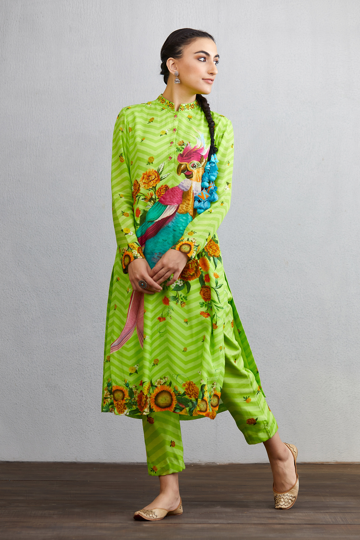 Angoori Hiraman Tota Co-ord Set