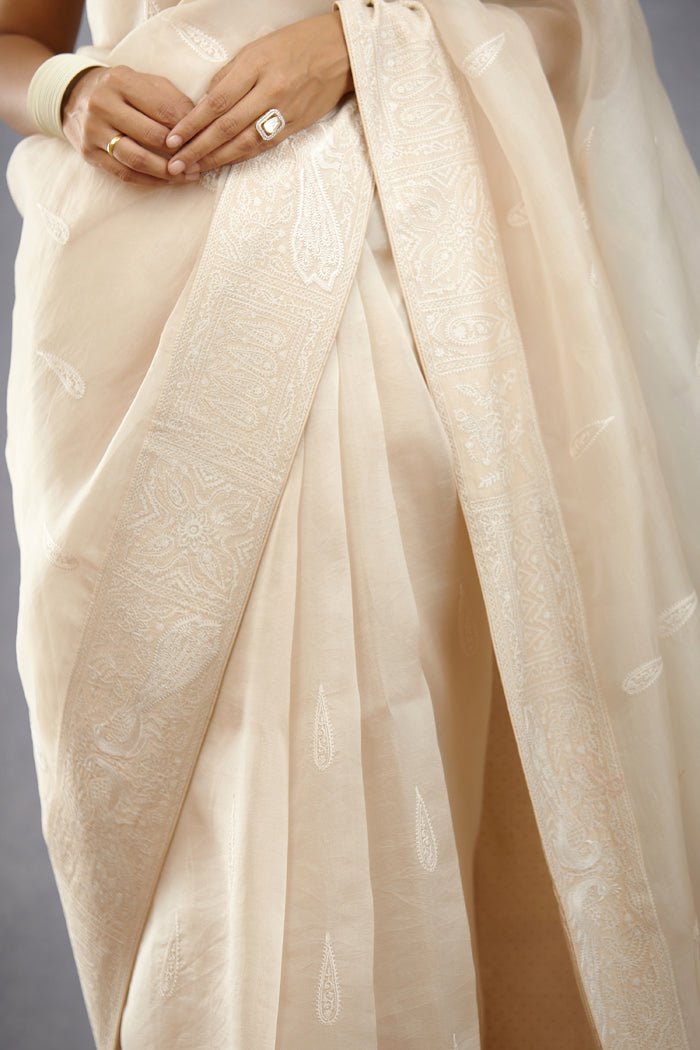 Sayani Gupta In Our Mogra Roonhi Saree Set