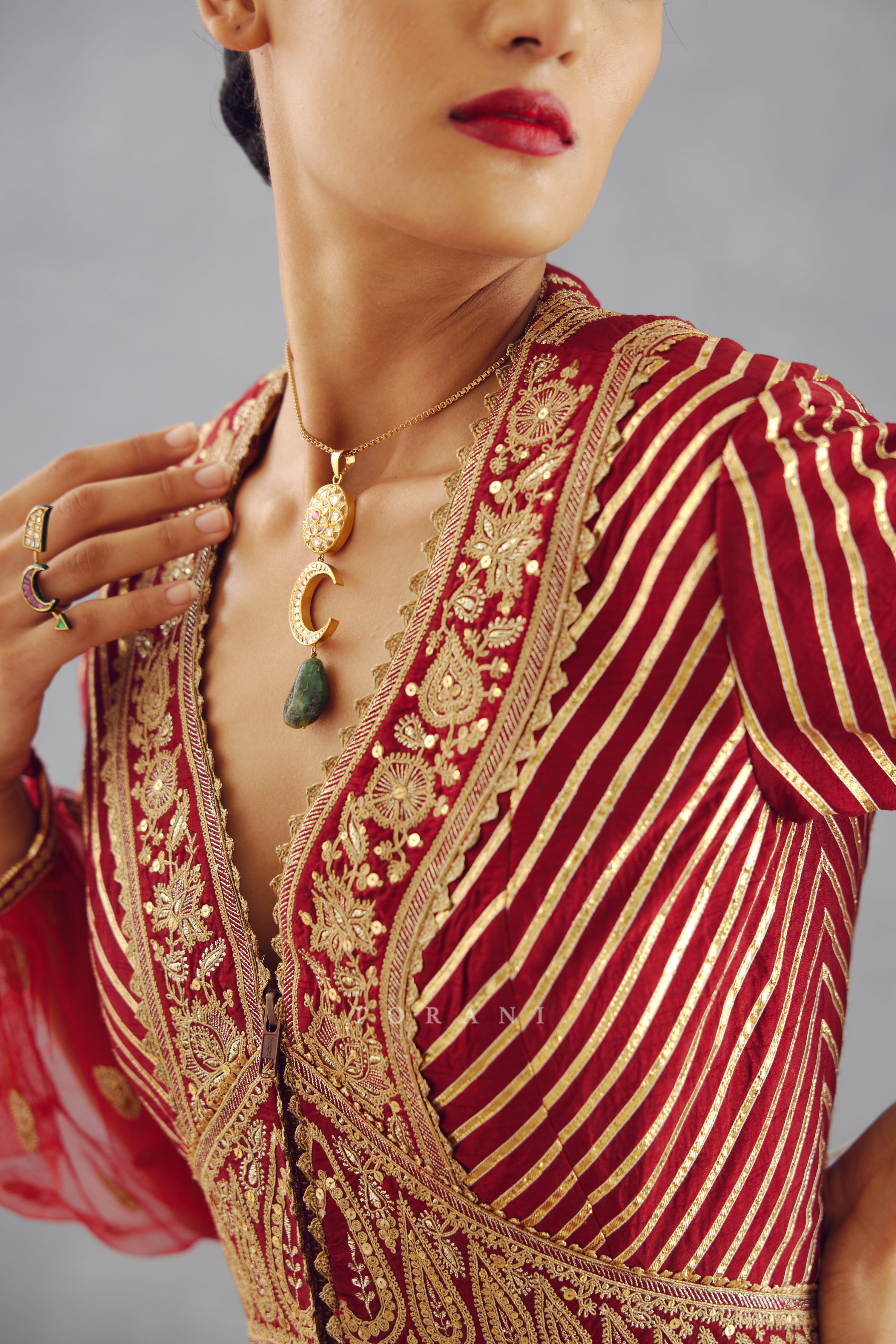 Sindoori Jhilmil Sharara Set