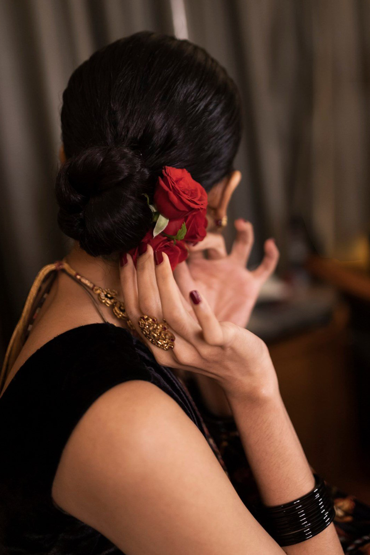 Sobhita Dhulipala in our Nisha Makhmal Pallu Revathi Saree Set