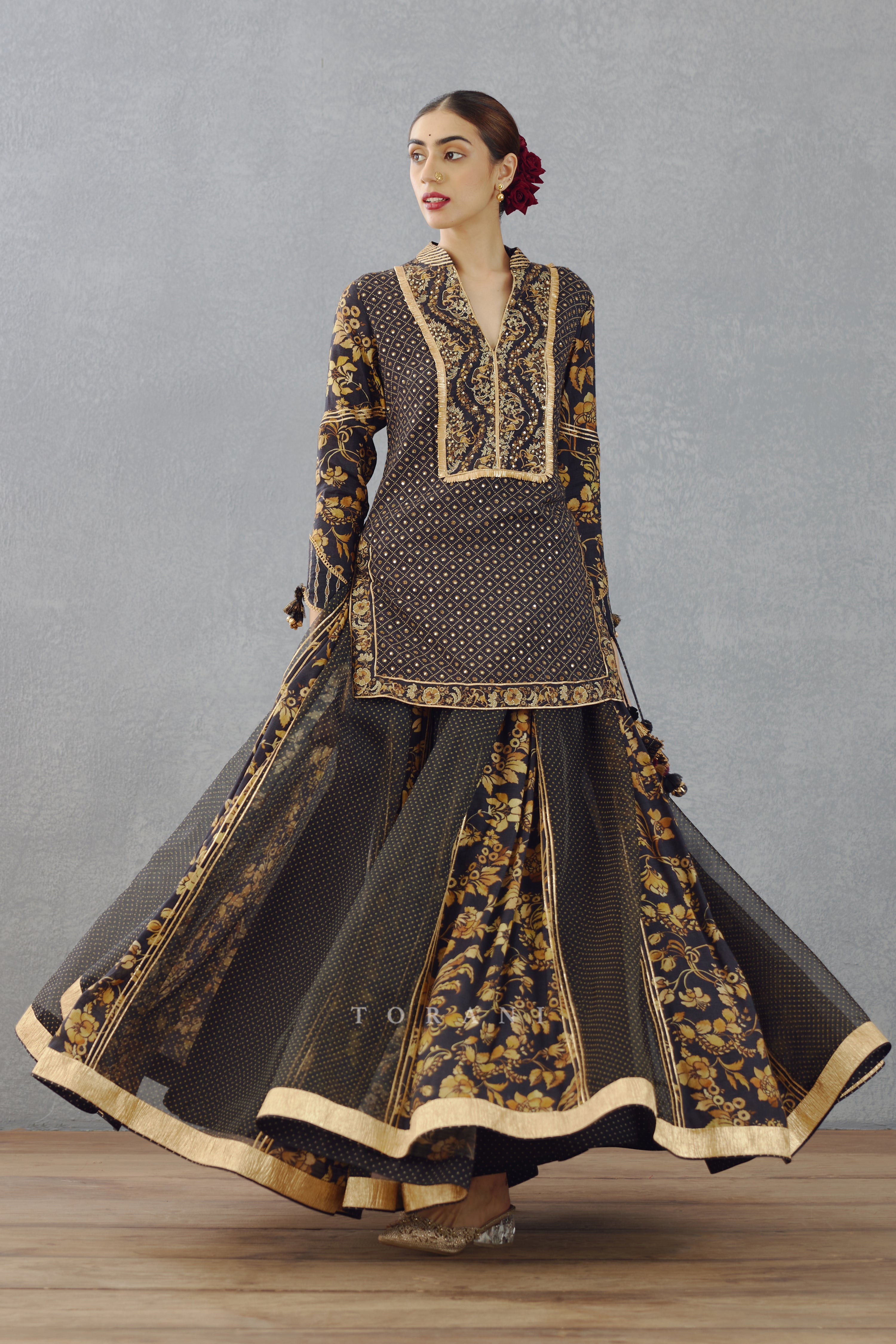 Gulghast Mehza Sharara Set