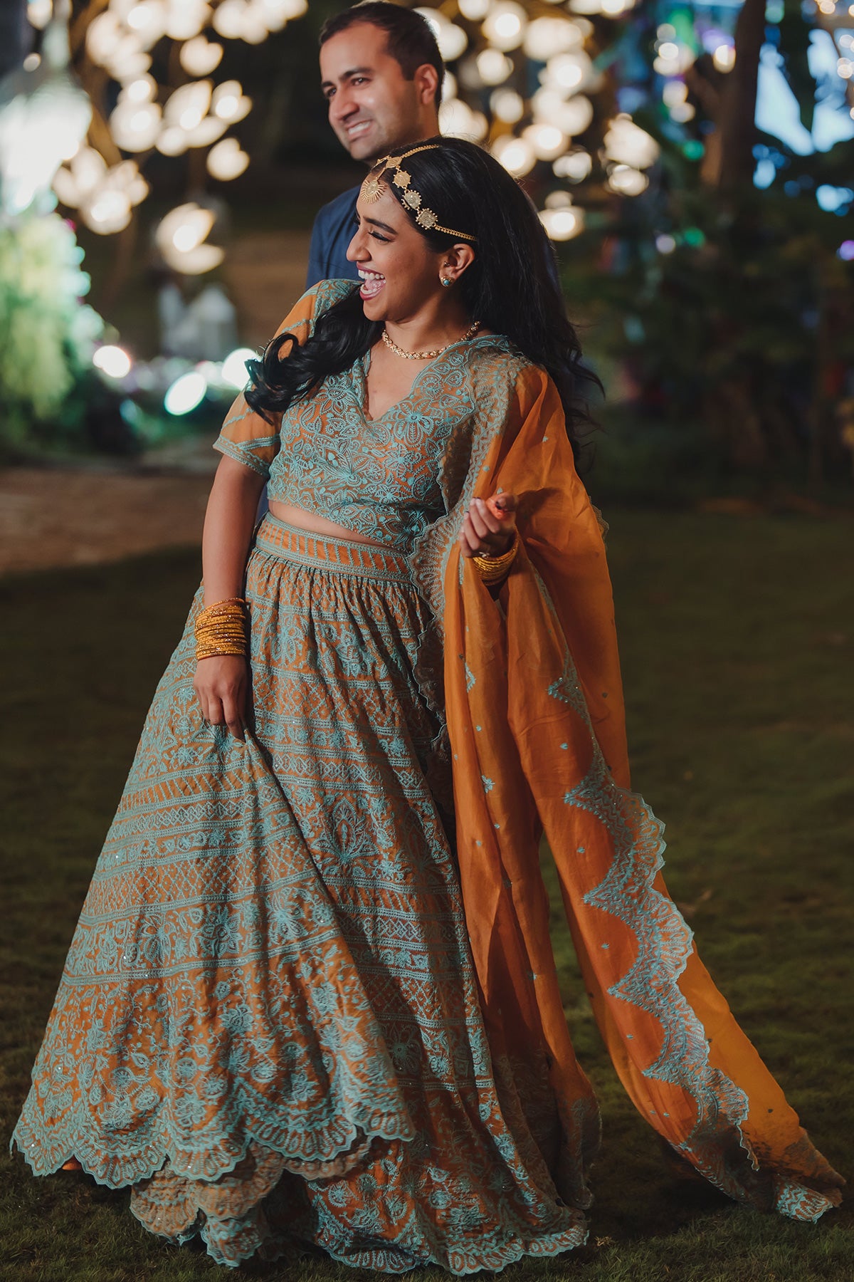Avanti Ramachandran in our Sarson Advaita Lehenga Set