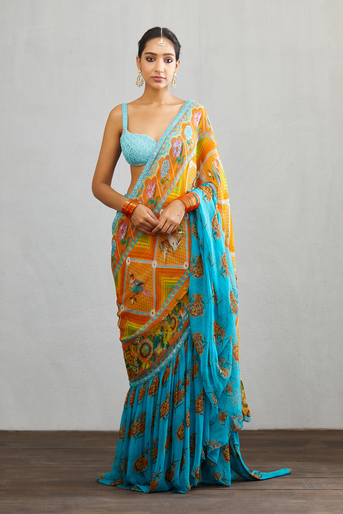 Firoza Ikjot Saree by Torani