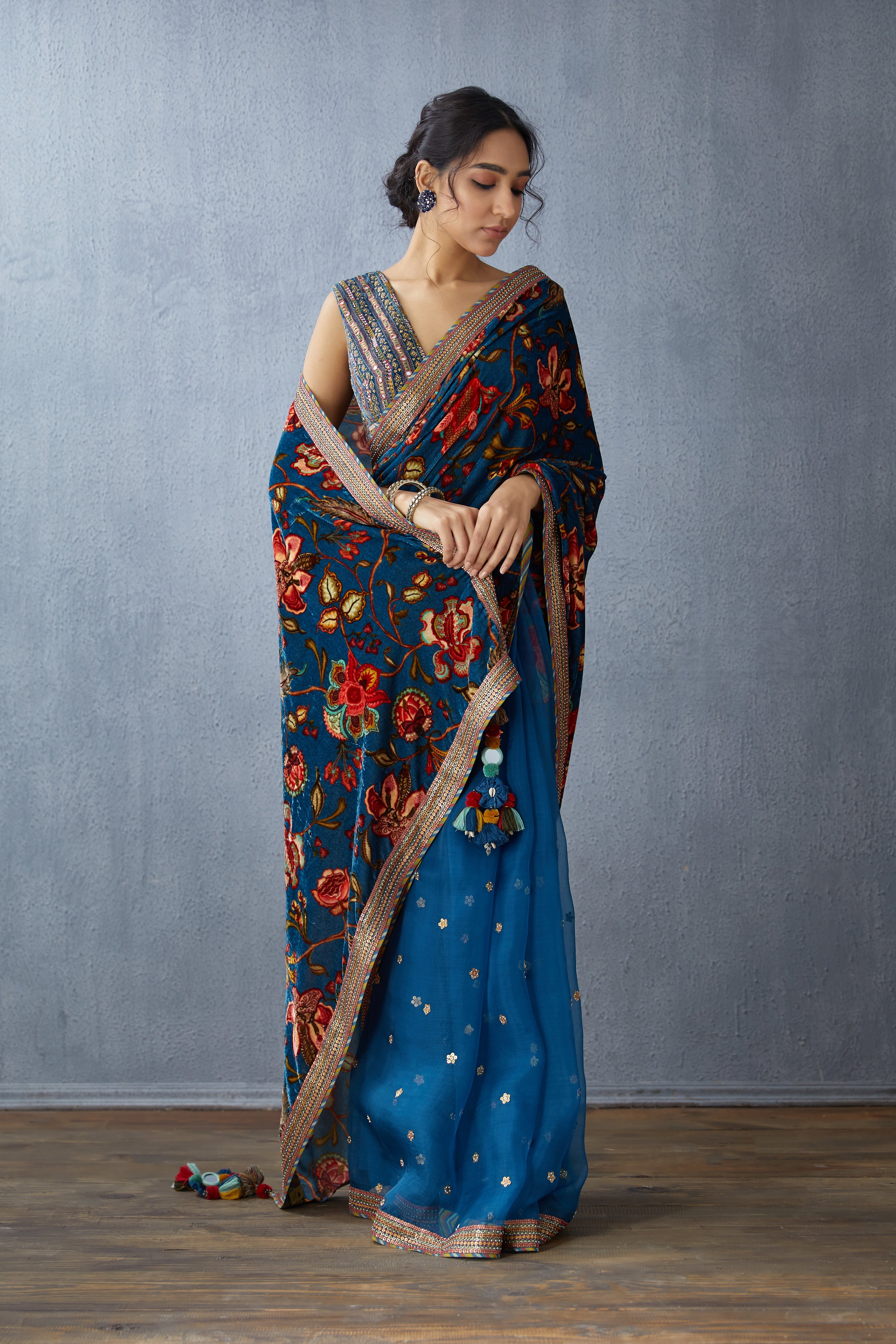 Neelam Makhmal Pallu Revathi Saree