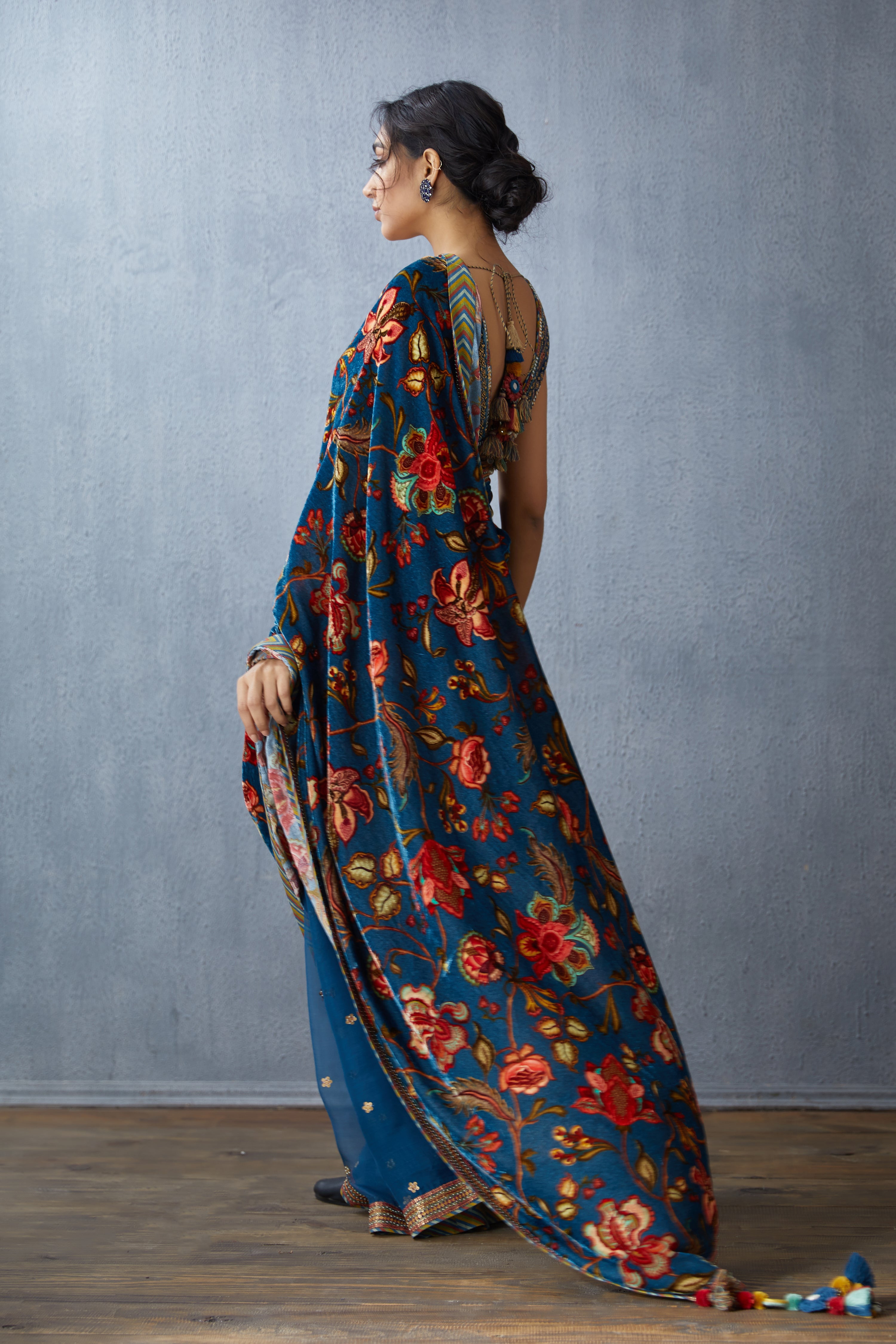 Neelam Makhmal Pallu Revathi Saree